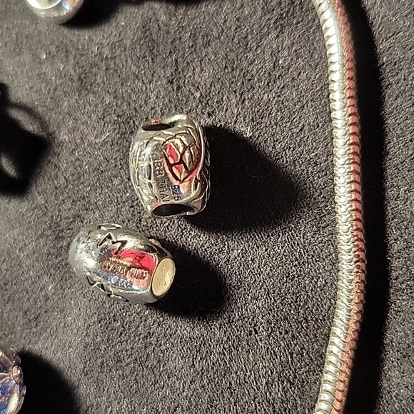 22 Individuality Beads - 925 SS Charms and 8.5" SS bracelet from Kohl's - Picture 7 of 12